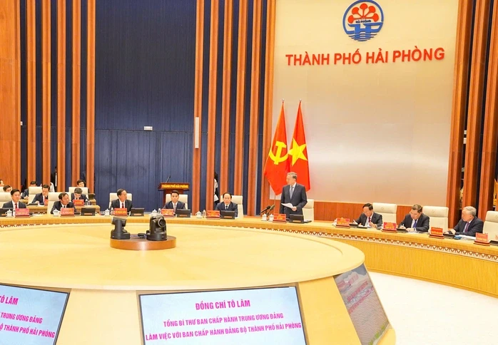 Tổng Bí thư: Xây dựng Hải Phòng thành trung tâm công nghiệp công nghệ cao và kinh tế biển hiện đại Tổng Bí thư: Xây dựng Hải Phòng thành trung tâm công nghiệp công nghệ cao và kinh tế biển hiện đại