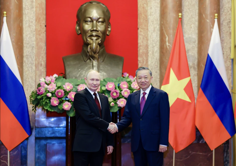 Tổng thống Nga Vladimir Putin chúc mừng Tổng Bí thư, Chủ tịch nước Tô Lâm