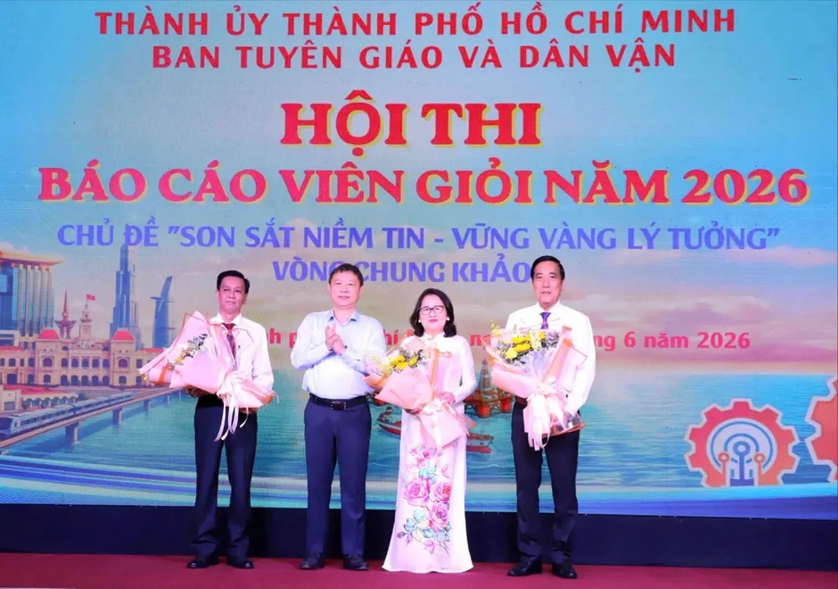 TPHCM: 31 thí sinh tranh tài báo cáo viên giỏi năm 2026 TPHCM: 31 thí sinh tranh tài báo cáo viên giỏi năm 2026
