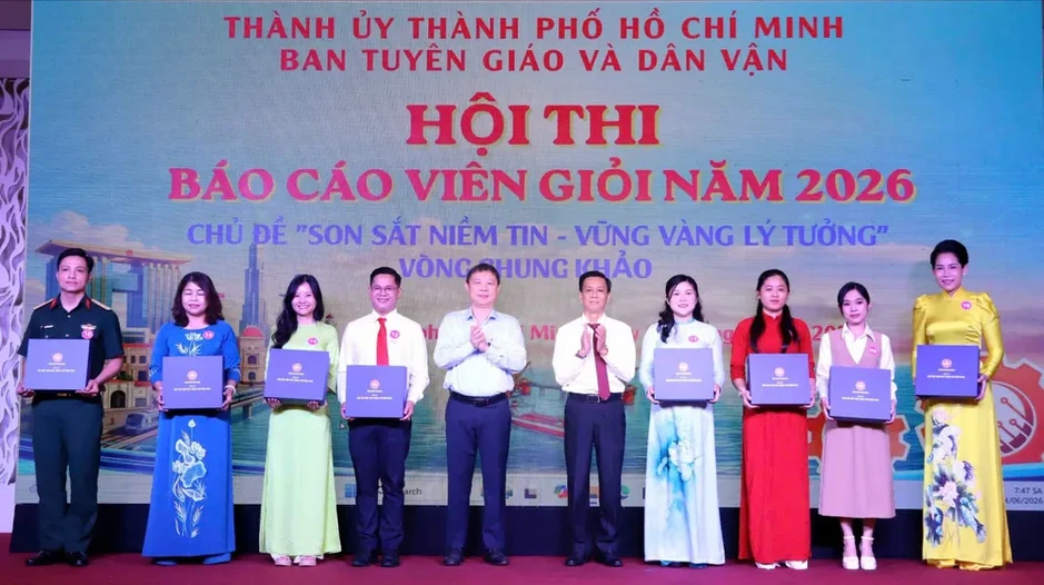 TPHCM: 31 thí sinh tranh tài báo cáo viên giỏi năm 2026 TPHCM: 31 thí sinh tranh tài báo cáo viên giỏi năm 2026