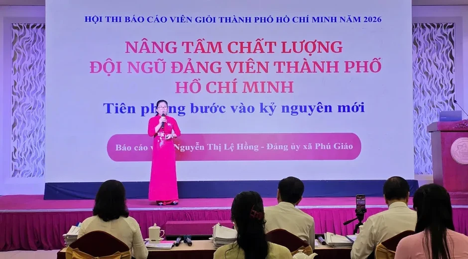 TPHCM: 31 thí sinh tranh tài báo cáo viên giỏi năm 2026 TPHCM: 31 thí sinh tranh tài báo cáo viên giỏi năm 2026