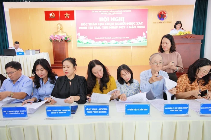 TPHCM vừa bốc thăm lựa chọn ngẫu nhiên người được xác minh tài sản, thu nhập