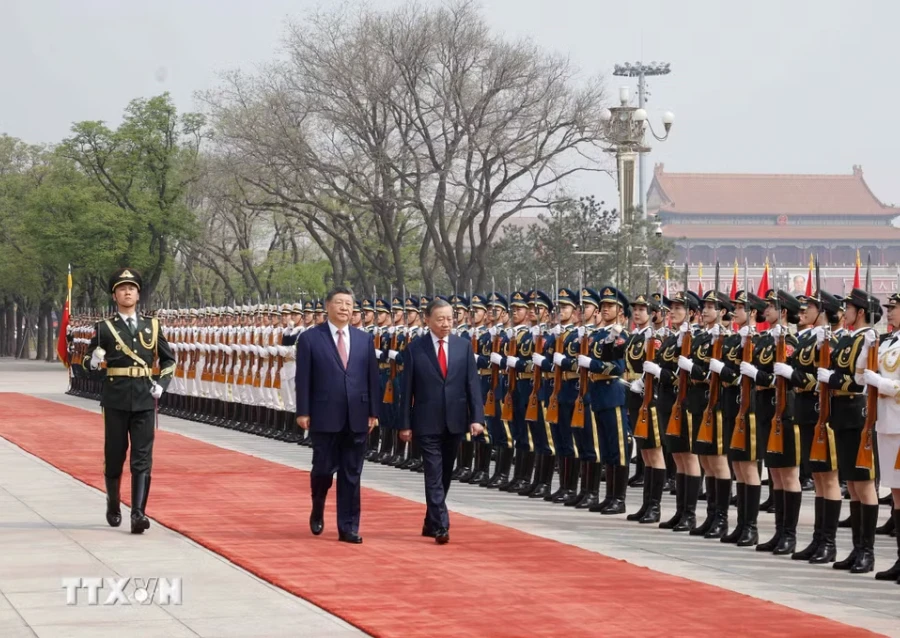 Trung Quốc bắn 21 loạt đại bác chào mừng Tổng Bí thư, Chủ tịch nước Tô Lâm thăm cấp Nhà nước Trung Quốc bắn 21 loạt đại bác chào mừng Tổng Bí thư, Chủ tịch nước Tô Lâm thăm cấp Nhà nước