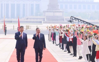 Trung Quốc bắn 21 loạt đại bác chào mừng Tổng Bí thư, Chủ tịch nước Tô Lâm