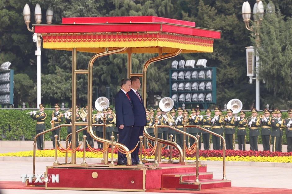 Trung Quốc bắn 21 loạt đại bác chào mừng Tổng Bí thư, Chủ tịch nước Tô Lâm Trung Quốc bắn 21 loạt đại bác chào mừng Tổng Bí thư, Chủ tịch nước Tô Lâm
