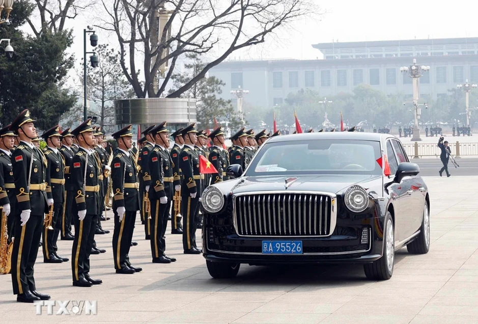 Trung Quốc bắn 21 loạt đại bác chào mừng Tổng Bí thư, Chủ tịch nước Tô Lâm Trung Quốc bắn 21 loạt đại bác chào mừng Tổng Bí thư, Chủ tịch nước Tô Lâm
