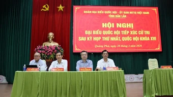 Trưởng Ban Chính sách, chiến lược Trung ương tiếp xúc với cử tri sau Kỳ họp thứ Nhất, Quốc hội khóa XVI tại Đắk Lắk