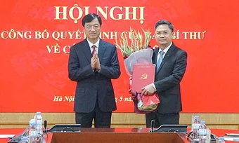 Trưởng Ban Tổ chức Thành ủy Hà Nội Hà Minh Hải giữ chức Phó trưởng Ban Tổ chức Trung ương