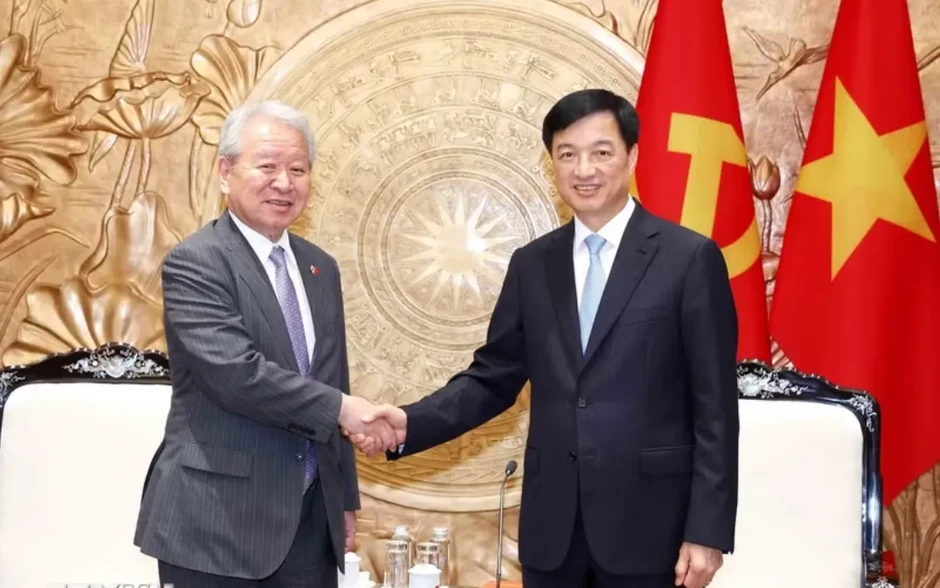 Trưởng ban Tổ chức Trung ương Nguyễn Duy Ngọc tiếp Chủ tịch JICA Trưởng ban Tổ chức Trung ương Nguyễn Duy Ngọc tiếp Chủ tịch JICA