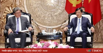Trưởng Ban Tổ chức Trung ương Nguyễn Duy Ngọc tiếp Quyền Tổng Thư ký Đảng Dân chủ Tự do Nhật Bản