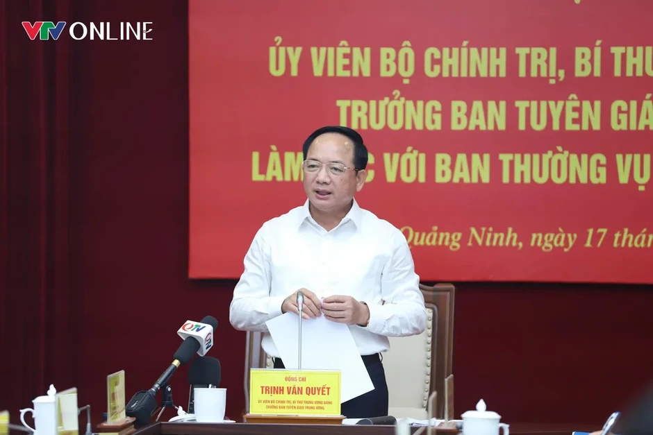 Trưởng Ban Tuyên giáo Trung ương Trịnh Văn Quyết: Quảng Ninh có nhiều điều kiện để trở thành hình mẫu cho cả nước