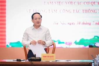 Trưởng Ban Tuyên giáo và Dân vận Trung ương: Báo chí phải tinh, sắc, nhanh