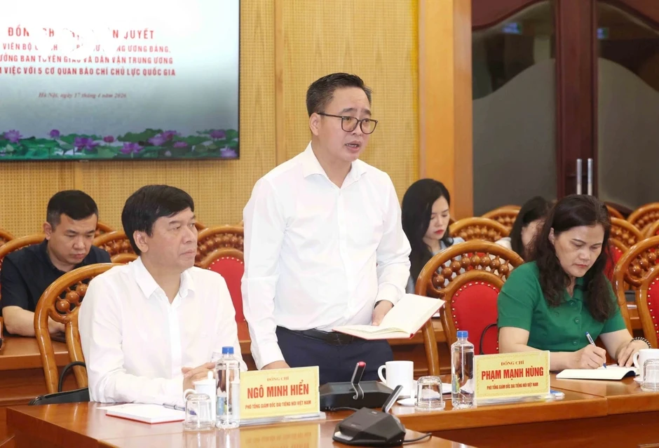 Trưởng Ban Tuyên giáo và Dân vận TW làm việc với 5 cơ quan báo chí chủ lực quốc gia Trưởng Ban Tuyên giáo và Dân vận TW làm việc với 5 cơ quan báo chí chủ lực quốc gia
