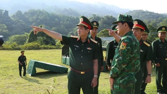 Tư lệnh Quân khu 5 kiểm tra, nắm tình hình các đơn vị biên giới