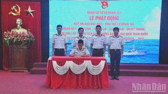 Tuổi trẻ Vùng 3 Hải quân phát động đợt thi đua đặc biệt chào mừng Đại hội Đoàn toàn quốc lần thứ XIII
