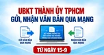 Ủy ban Kiểm tra Thành ủy TPHCM gửi, nhận văn bản qua mạng
