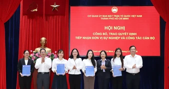 Ủy ban MTTQ Việt Nam TPHCM tiếp nhận thêm đơn vị sự nghiệp