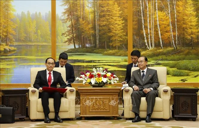 Việt Nam, Triều Tiên quyết tâm thúc đẩy phát triển quan hệ song phương Việt Nam, Triều Tiên quyết tâm thúc đẩy phát triển quan hệ song phương