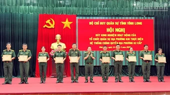Vĩnh Long rút kinh nghiệm tổ chức quân sự địa phương khi thực hiện chính quyền 2 cấp