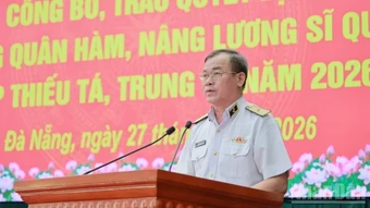 Vùng 3 Hải quân trao quyết định thăng quân hàm, nâng lương sĩ quan năm 2026