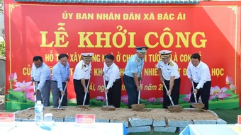 Vùng 4 Hải quân xuất quân xây dựng nhà ở hỗ trợ gia đình chính sách tại Khánh Hòa