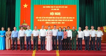 Xã Long Sơn tổ chức hội nghị tiếp xúc cử tri
