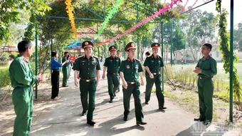 Xây dựng doanh trại chính quy, xanh, sạch, đẹp giữa đại ngàn “nắng lửa”