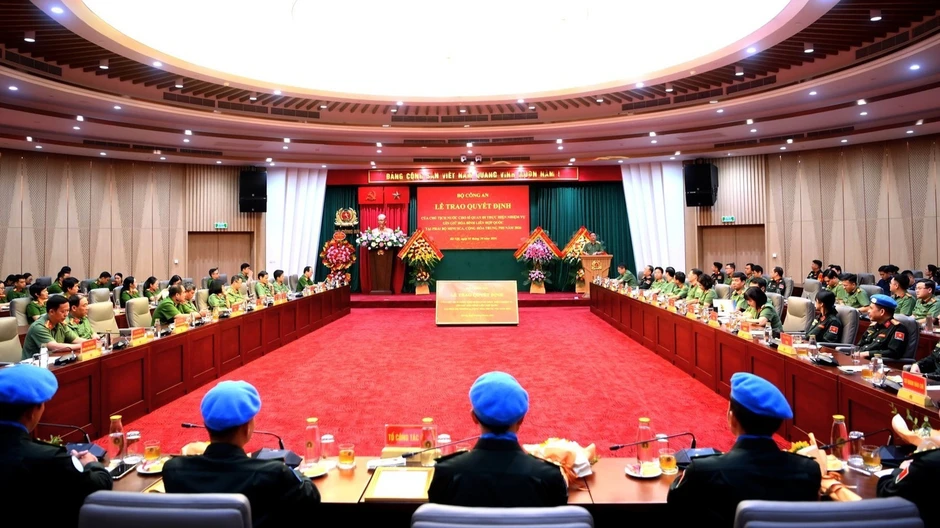 Xây dựng hình ảnh tự hào về người chiến sĩ Công an tham gia hoạt động gìn giữ hòa bình