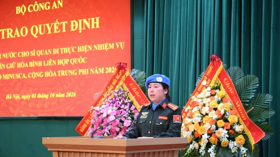 Xây dựng hình ảnh tự hào về người chiến sĩ Công an tham gia hoạt động gìn giữ hòa bình