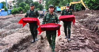 Xử lý 400m3 đất, phát hiện thêm 6 bộ hài cốt liệt sĩ ở Công viên Lê Thị Riêng