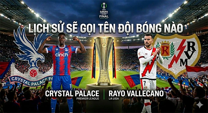Crystal Palace và Vallecano viết cổ tích khi dắt tay nhau vào chung kết Conference League Crystal Palace và Vallecano viết cổ tích khi dắt tay nhau vào chung kết Conference League