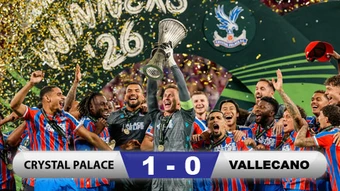 Kết quả Crystal Palace 1-0 Vallecano: Crystal Palace vô địch Conference League 2025/26