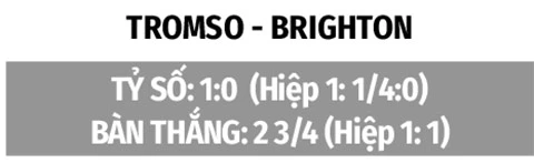 Nhận định bóng đá Tromso vs Brighton, 00h00 ngày 21/8: Lính mới cứng đầu