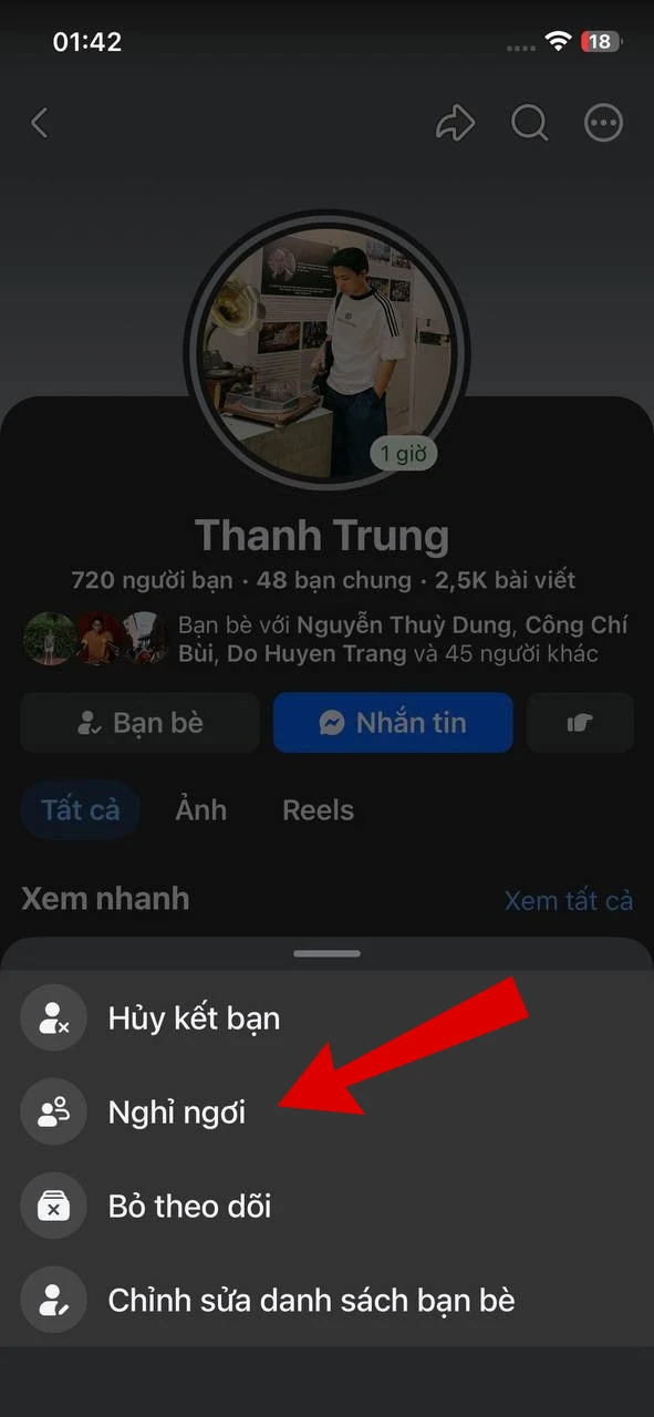 "Nghỉ ngơi" trên Facebook là gì mà nhiều người đang bật để né người yêu cũ, đồng nghiệp? "Nghỉ ngơi" trên Facebook là gì mà nhiều người đang bật để né người yêu cũ, đồng nghiệp?