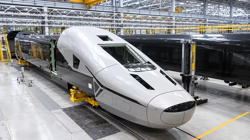 28.000 công nhân ngày đêm tạo hình, tàu cao tốc 400 km/h của Nga lộ diện: Nắm giữ công nghệ không một ai có được 28.000 công nhân ngày đêm tạo hình, tàu cao tốc 400 km/h của Nga lộ diện: Nắm giữ công nghệ không một ai có được