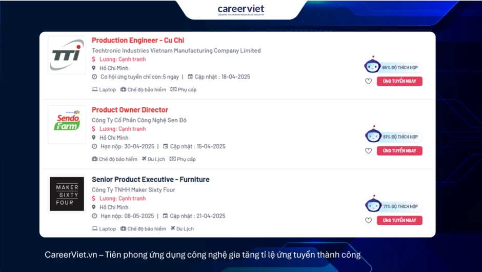 AI Matching của CareerViet giúp ứng viên hoàn thiện hồ sơ và tìm việc phù hợp ra sao? AI Matching của CareerViet giúp ứng viên hoàn thiện hồ sơ và tìm việc phù hợp ra sao?