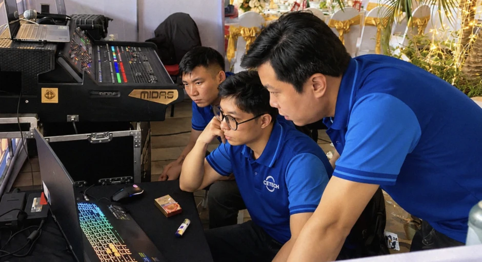 CETECH mang Projection Mapping 360° đến triển lãm 70 năm Đại học Bách khoa Hà Nội