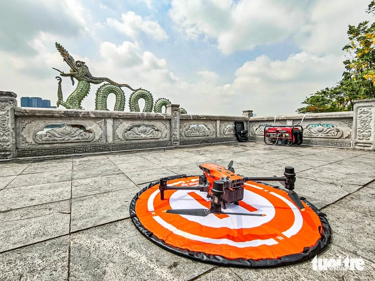 Công an Hà Nội thử nghiệm UAV giám sát an ninh trật tự từ trên không