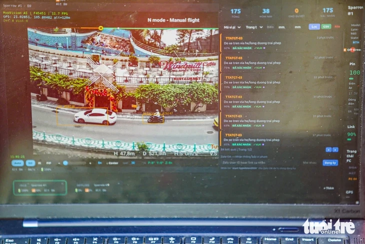 Công an Hà Nội thử nghiệm UAV giám sát an ninh trật tự từ trên không
