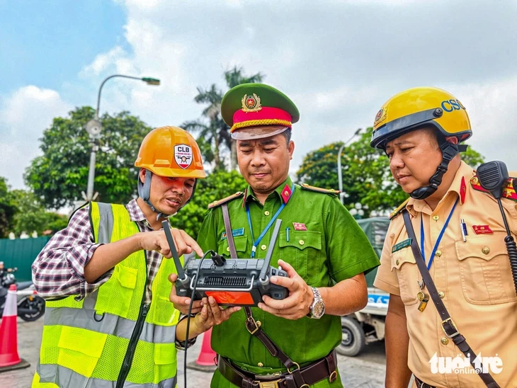 Công an Hà Nội thử nghiệm UAV giám sát an ninh trật tự từ trên không