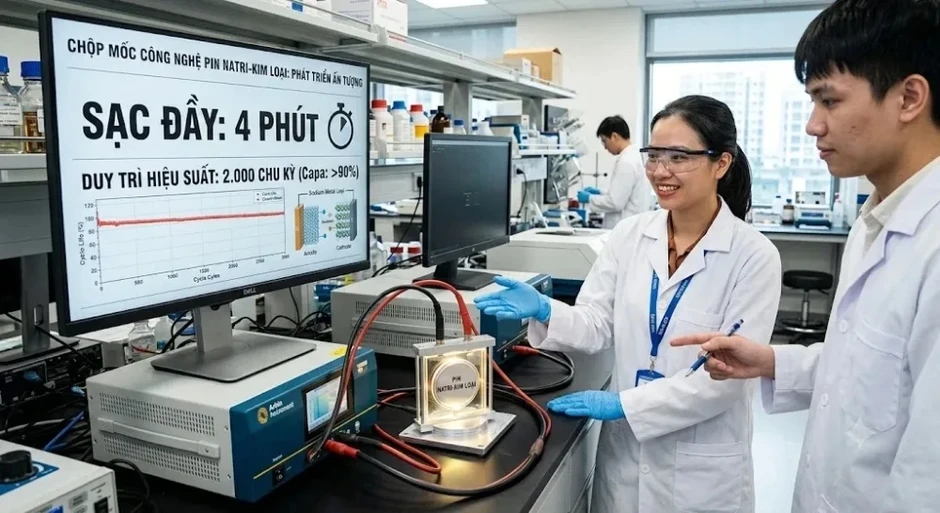Công nghệ pin sạc đầy trong 4 phút, vẫn giữ 90% dung lượng sau 2.000 chu kỳ Công nghệ pin sạc đầy trong 4 phút, vẫn giữ 90% dung lượng sau 2.000 chu kỳ