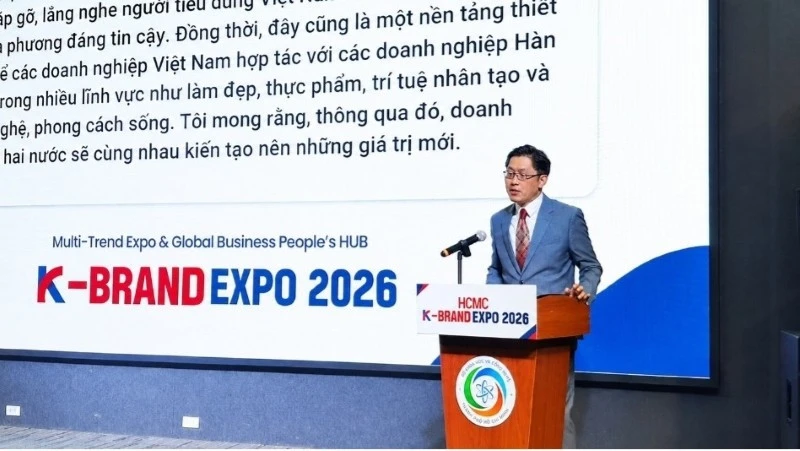 Công nghệ và AI trở thành tâm điểm HCMC K-Brand Expo 2026 Công nghệ và AI trở thành tâm điểm HCMC K-Brand Expo 2026