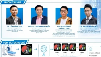 Đại học Quốc gia Thành phố Hồ Chí Minh nhận bằng sáng chế châu Âu đầu tiên về AI ứng dụng trong y học