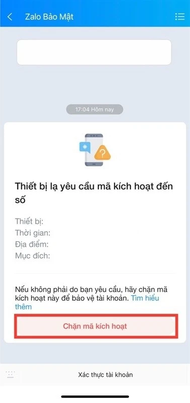 Dấu hiệu Zalo đang bị theo dõi từ xa