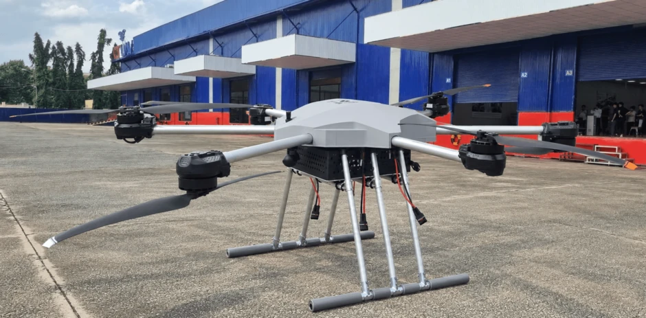 Doanh nghiệp Việt chế tạo UAV vận tải hạng nặng, mang được 100kg Doanh nghiệp Việt chế tạo UAV vận tải hạng nặng, mang được 100kg
