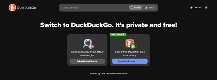 DuckDuckGo tăng trưởng mạnh giữa làn sóng phản đối AI trên Google DuckDuckGo tăng trưởng mạnh giữa làn sóng phản đối AI trên Google