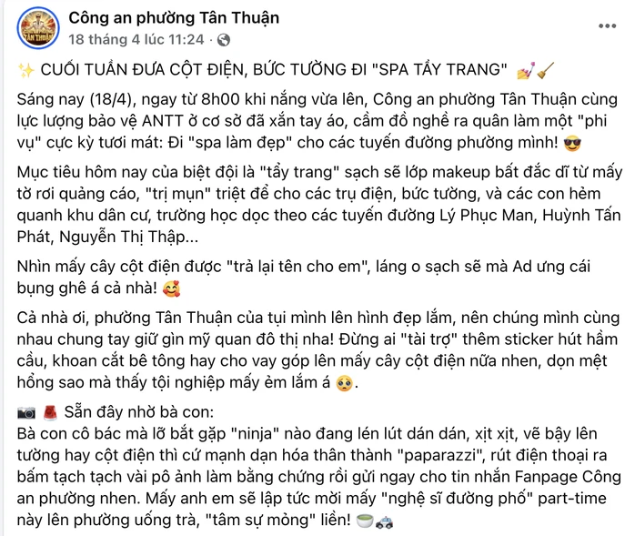 Fanpage công an tại TPHCM ngày càng hấp dẫn nhờ nội dung gần gũi và sáng tạo Fanpage công an tại TPHCM ngày càng hấp dẫn nhờ nội dung gần gũi và sáng tạo