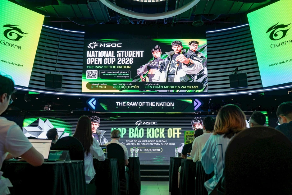 Giải đấu Thể thao điện tử Sinh viên Toàn quốc NSOC 2026 khởi tranh: Đi tìm "kỳ tài eSports" ẩn mình trong giới sinh viên Giải đấu Thể thao điện tử Sinh viên Toàn quốc NSOC 2026 khởi tranh: Đi tìm "kỳ tài eSports" ẩn mình trong giới sinh viên