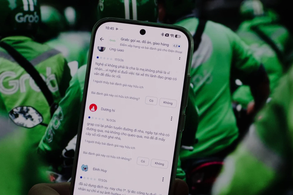 Grab nhận bão 1 sao Grab nhận bão 1 sao
