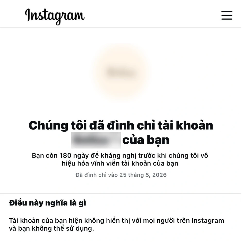 Hàng loạt tài khoản Instagram bị khóa không rõ lý do, Meta nói gì? Hàng loạt tài khoản Instagram bị khóa không rõ lý do, Meta nói gì?